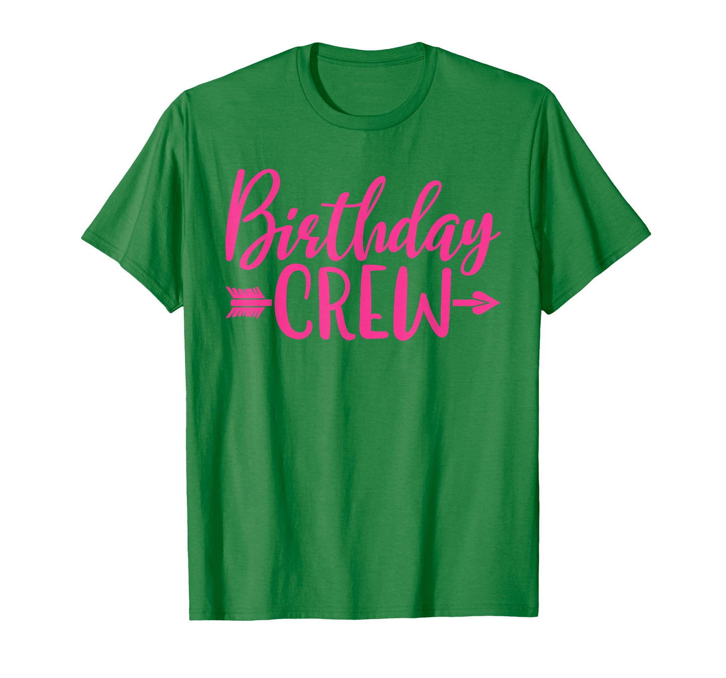 Birthday Crew Pink Women Girls Matching Group Birthday Party T-Shirt