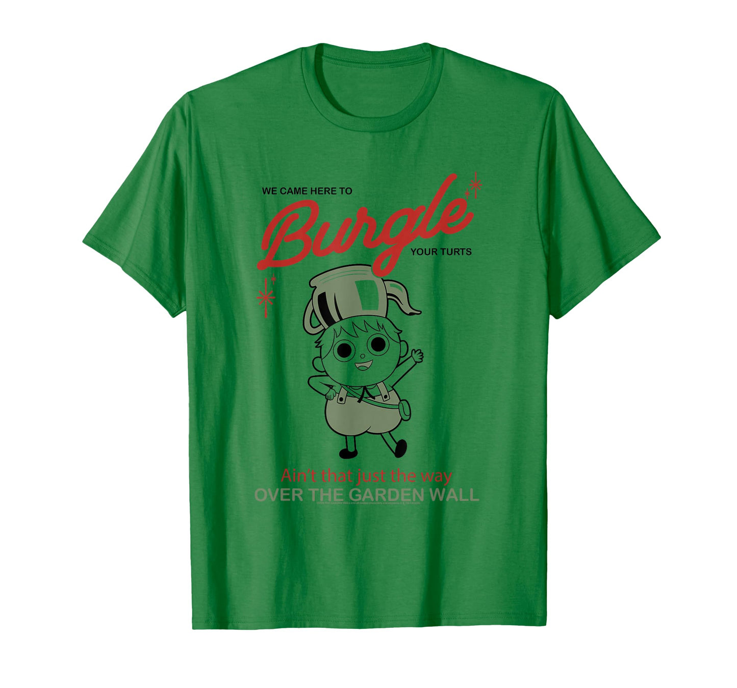 Over The Garden Wall Burgle Your Turts Greg Cute Cartoon T-Shirt