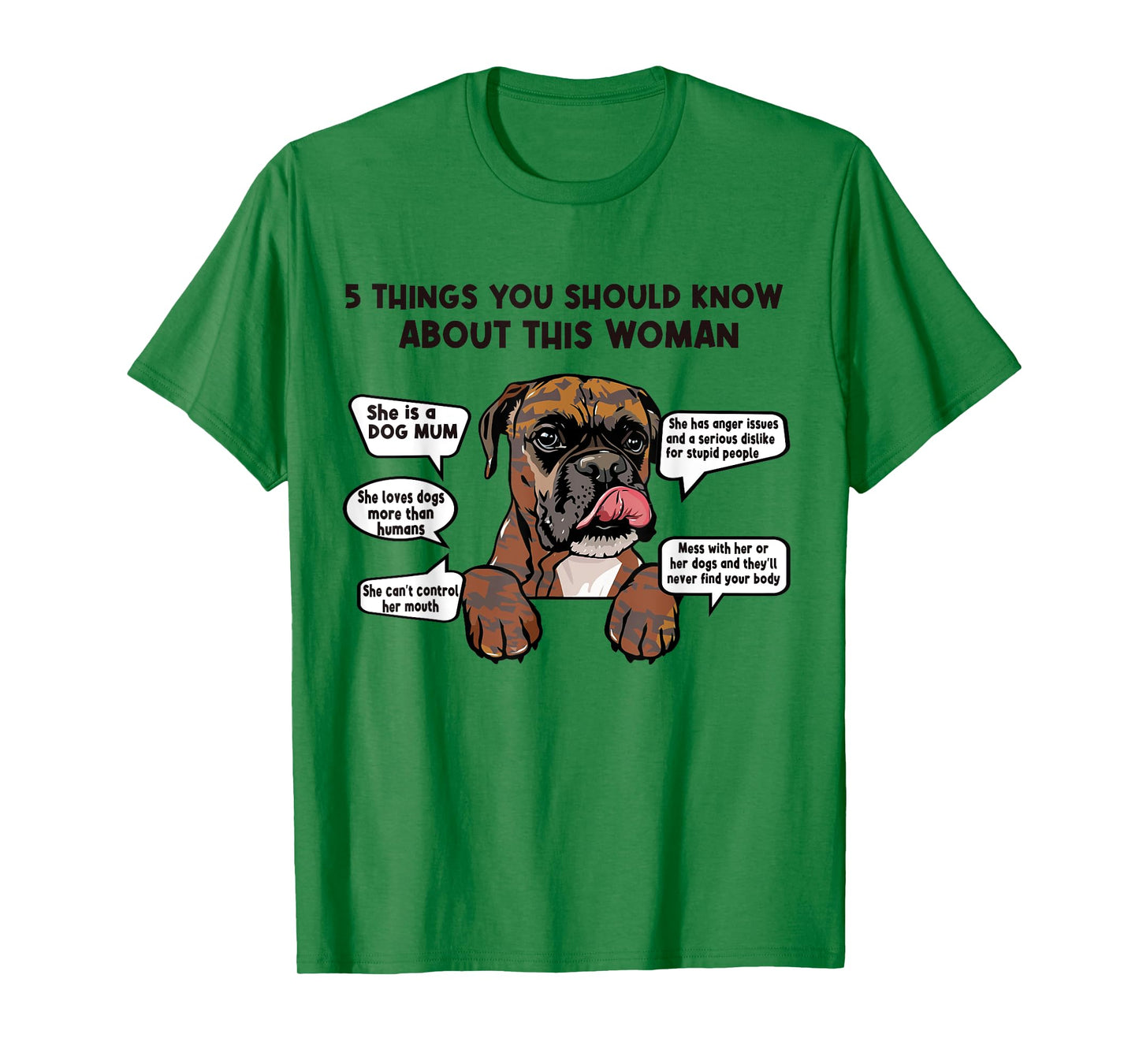 5 Things Should Know About Brindle Boxer Dog Mom Mothers Day Men Women T-Shirt