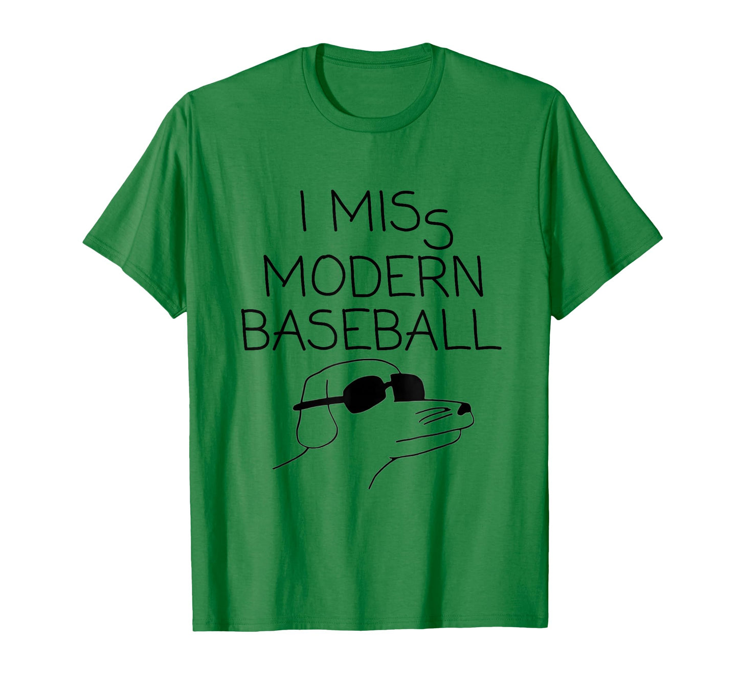 I Miss Modern Baseball Vintage Funny Baseball Meme Tee T-Shirt