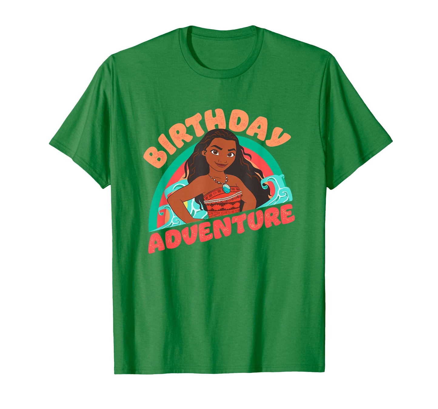Disney Moana Brave Moana Birthday Adventure Big Chest Logo T-Shirt