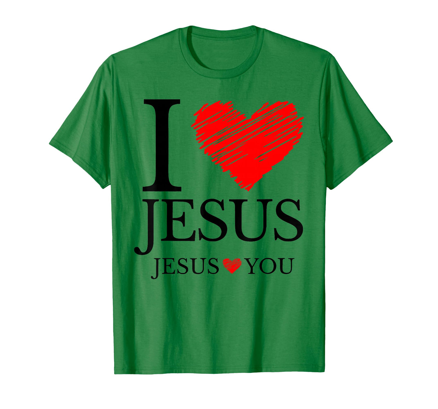 Jesus I Love Jesus - Jesus Love You Christian Cross God Pray T-Shirt