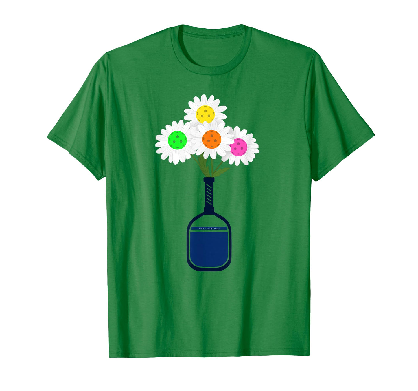 Pretty Pickleball Flowers in Paddle Vase - Pickleball T-Shirt