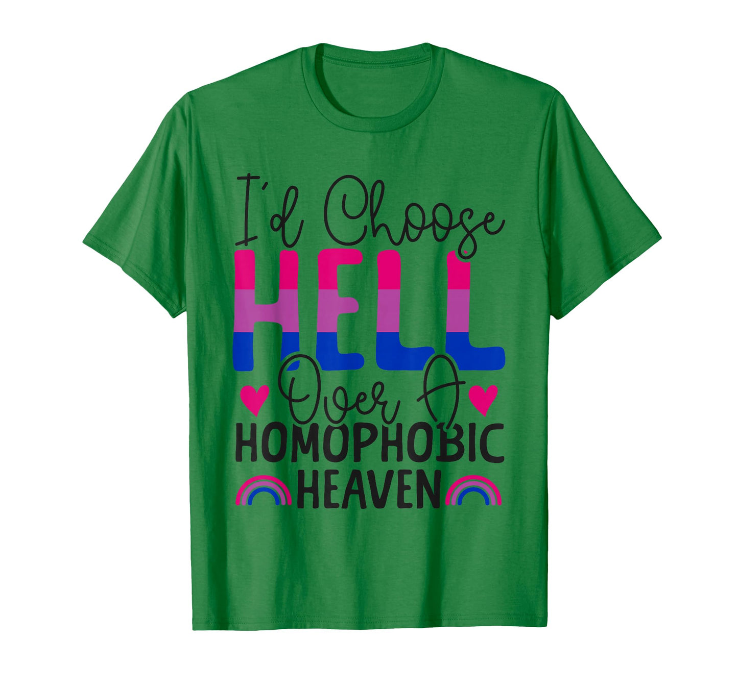 Bisexual Bi Pride Flag Colors Bible Faith Christian I'd T-Shirt