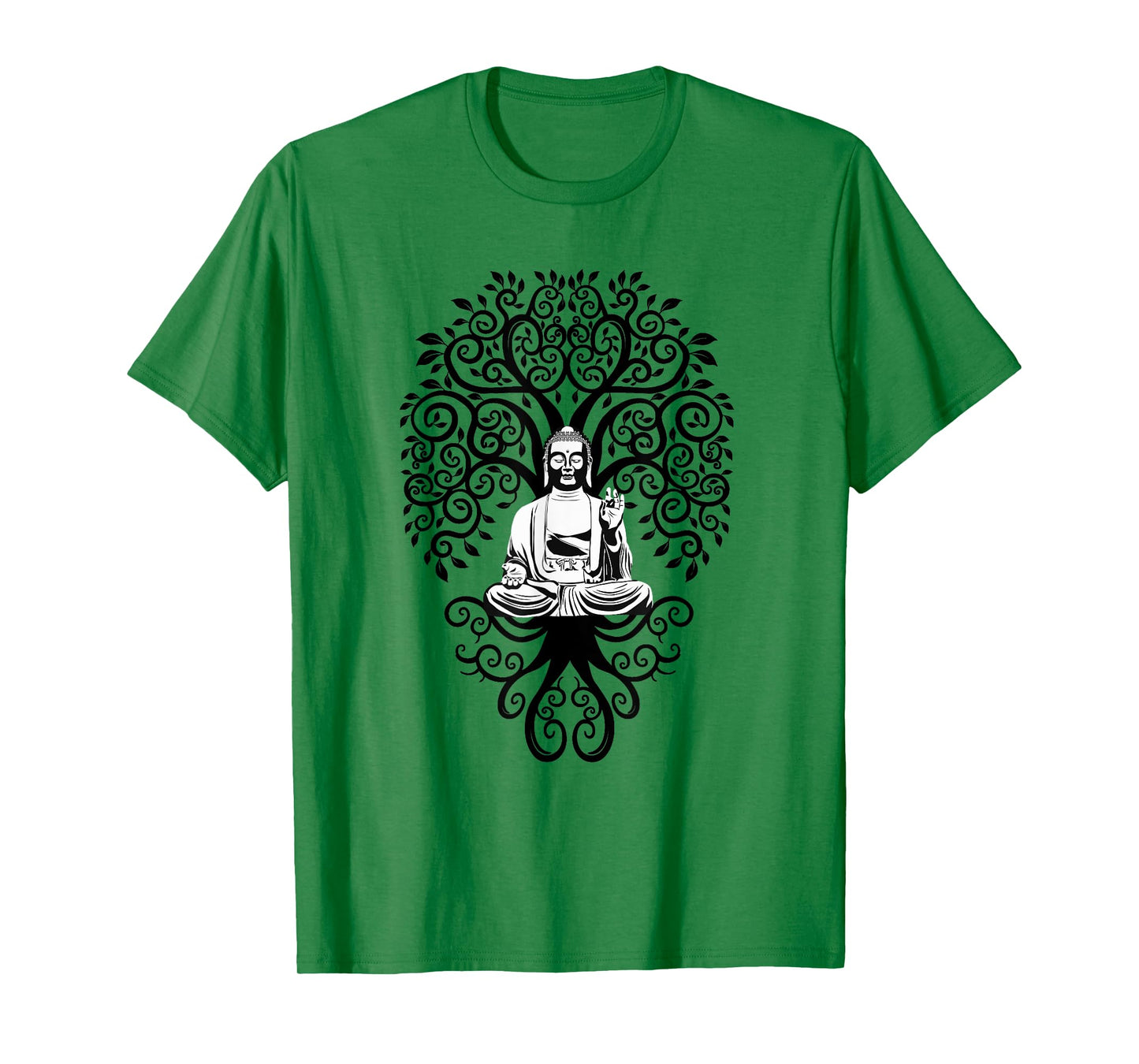 Bodhi Tree with Meditating Buddha Yoga Tshirt T-Shirt