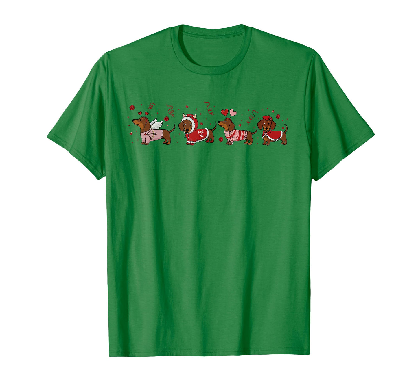 Dachshund Valentine Dachshund Valentine’s Day Sausage Dog T-Shirt