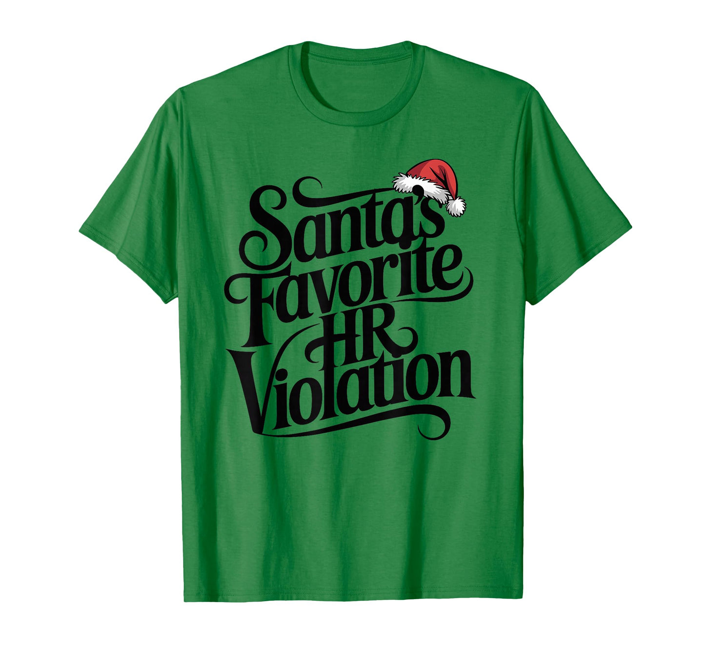 Vintage Sarcastic Retro HR Violation Christmas Office Ironic T-Shirt