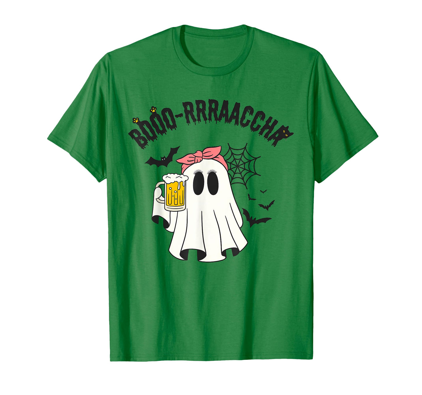 Boo-racha Funny Halloween Ghost Beer Design Borracha Funny T-Shirt
