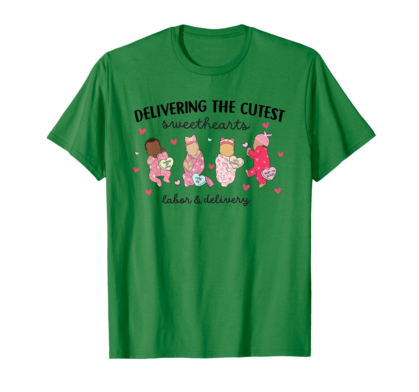 Delivering Sweethearts Valentine Labor and Delivery Nurse T-Shirt