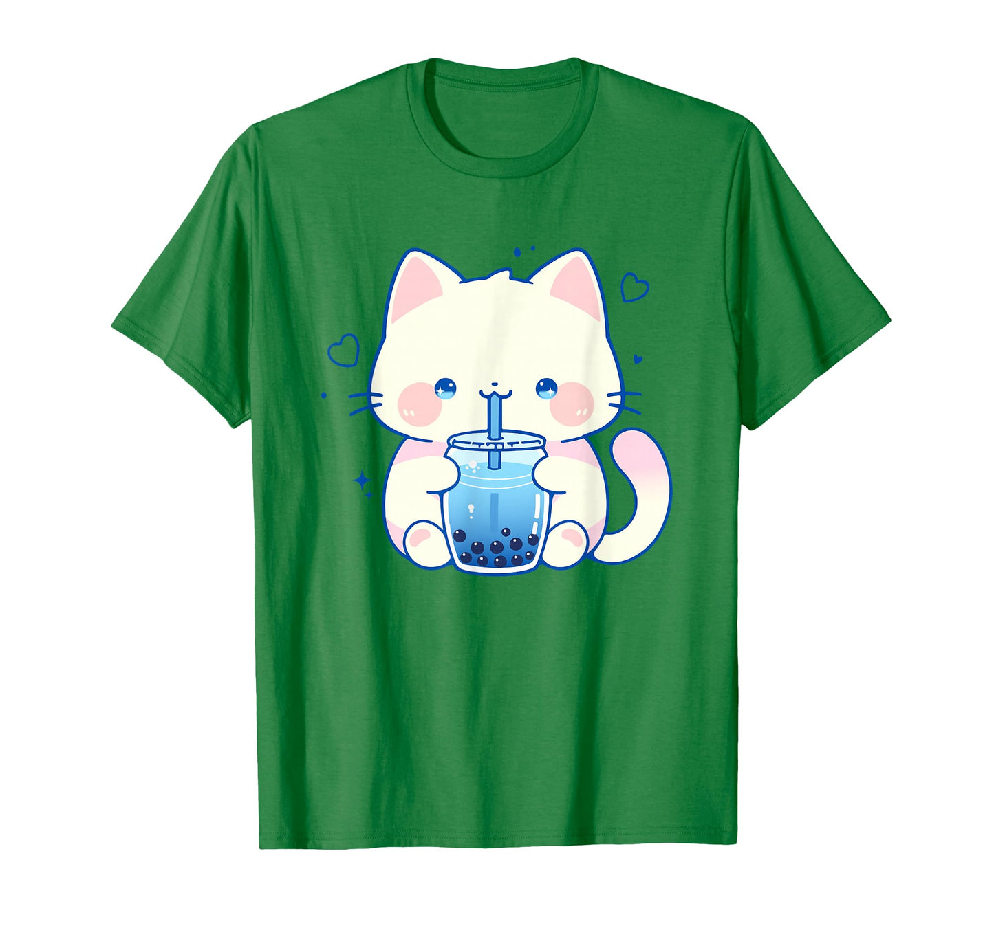 Kawaii Cat Boba Japanese cute aesthetic Anime Girls Teens T-Shirt