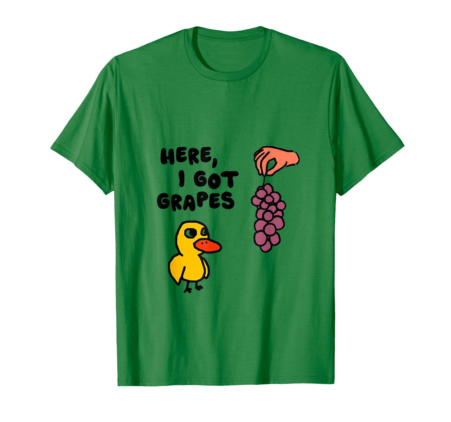 I Got Grapes Duck Design Funny Duck Grapes Lover T-Shirt