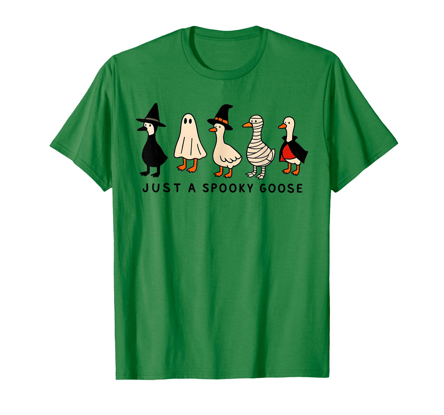 Just A Spooky Goose Halloween Silly Goose Funny Halloween T-Shirt