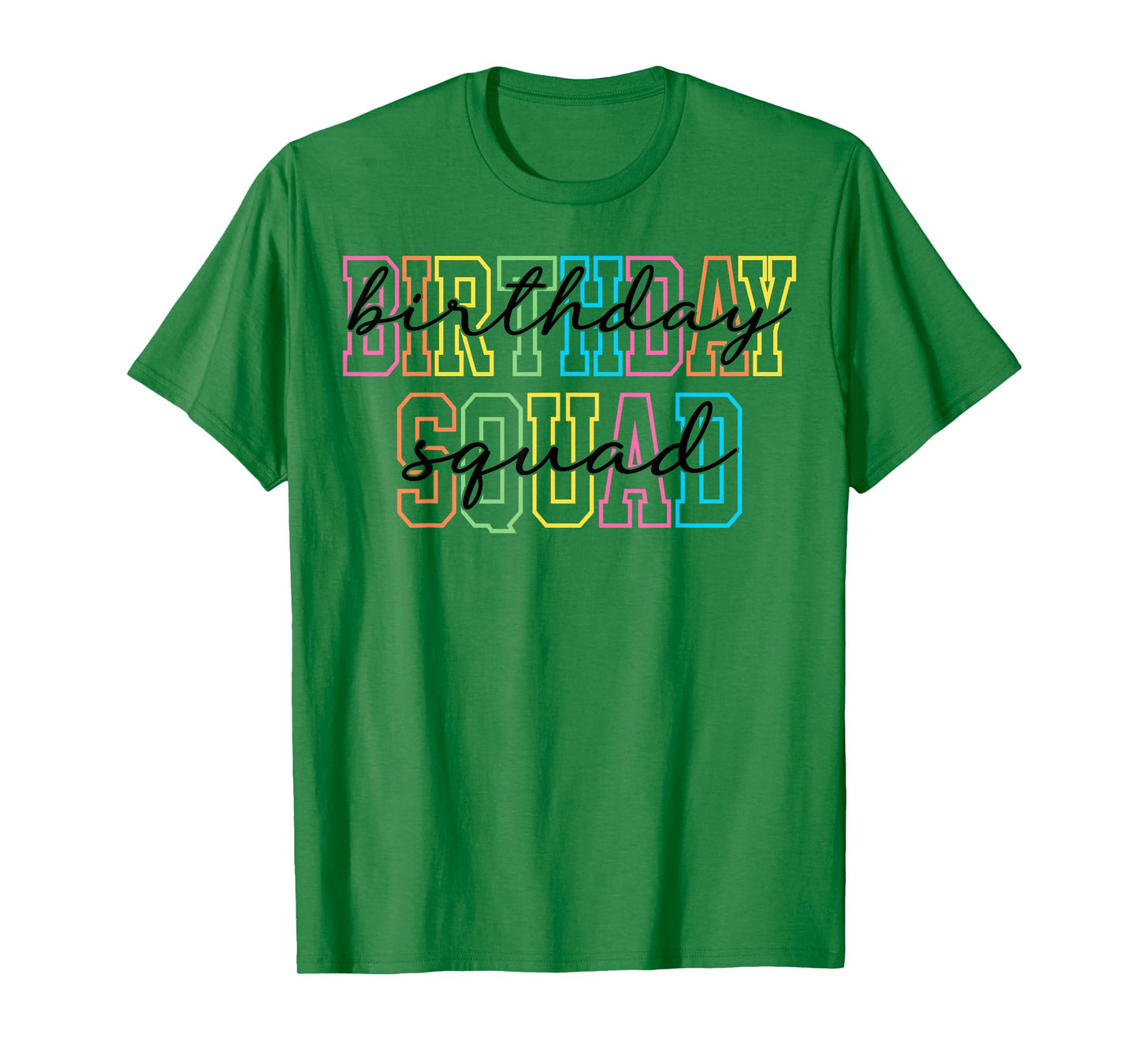 Birthday Squad Party Matching Family Group Birthday T-Shirt