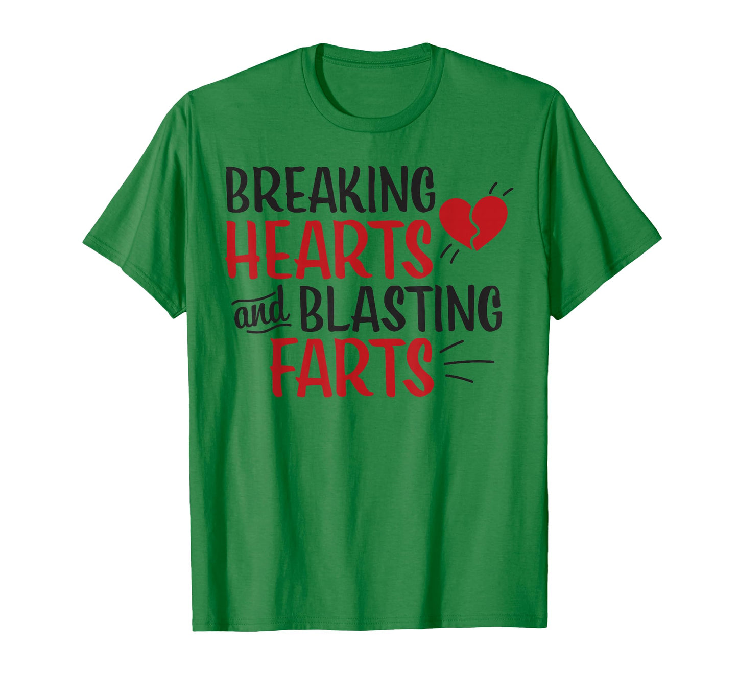 Funny Breaking Hearts and Blasting Farts Valentines Day Kids T-Shirt