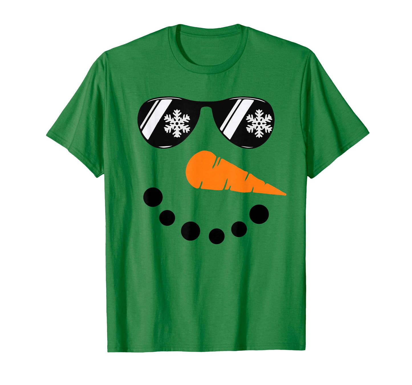 Snowman Face Winter Christmas for Men Boys and Kids T-Shirt