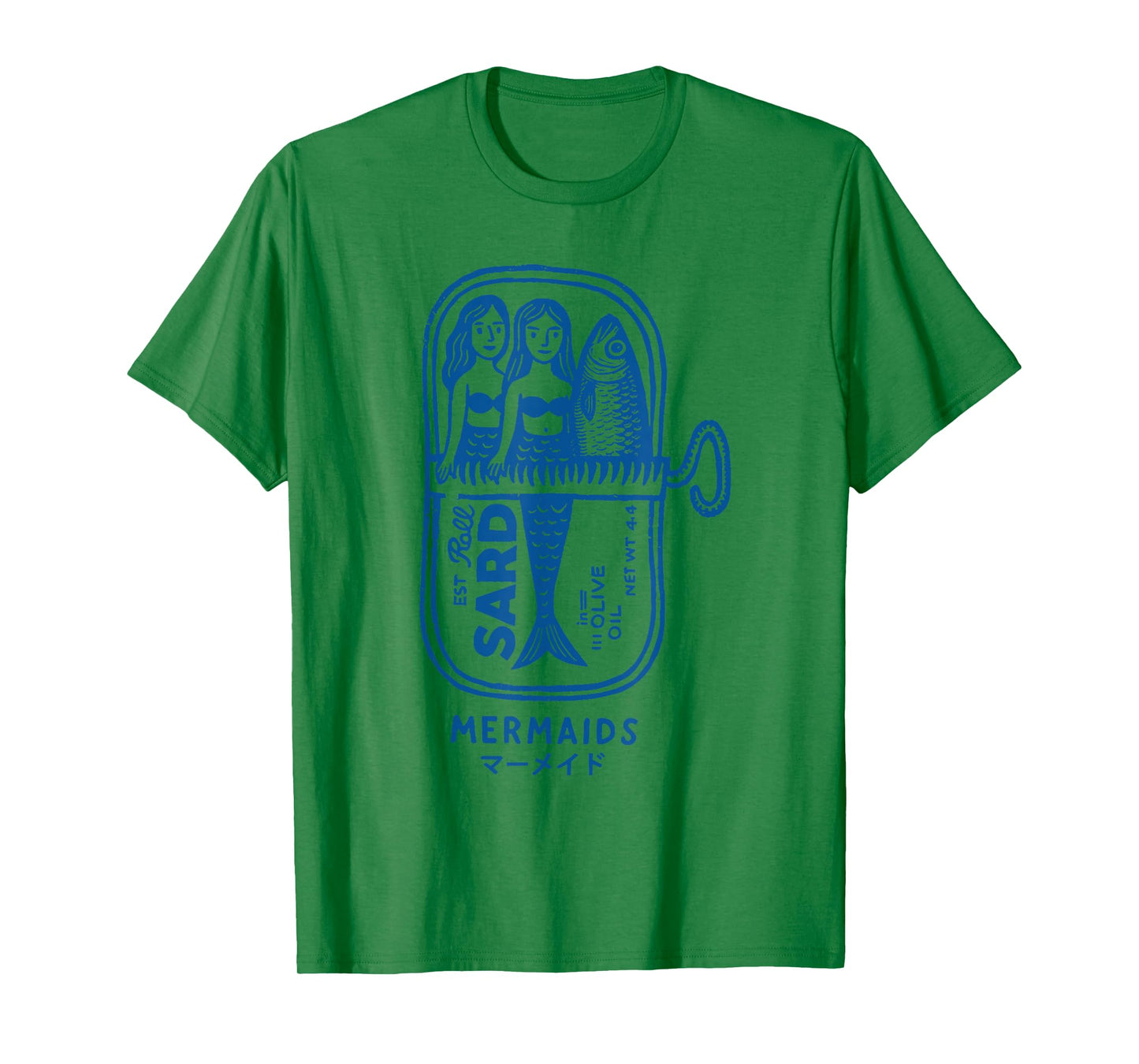 Mermaid Sardine Tin Vintage Funny Sea Creature T-Shirt