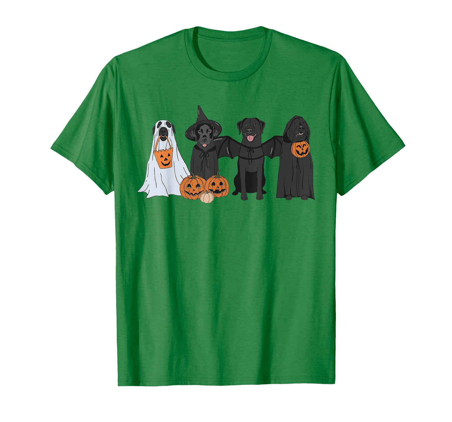 Cute Black Labrador Dog Halloween Pumpkin Labrador Dog Mom Men Women T-Shirt