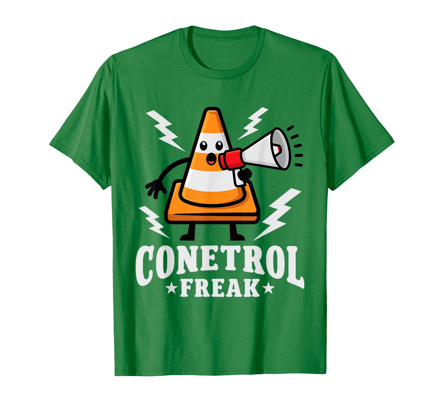 Funny Halloween Traffic Cone Conetrol Freak Highway Cones T-Shirt