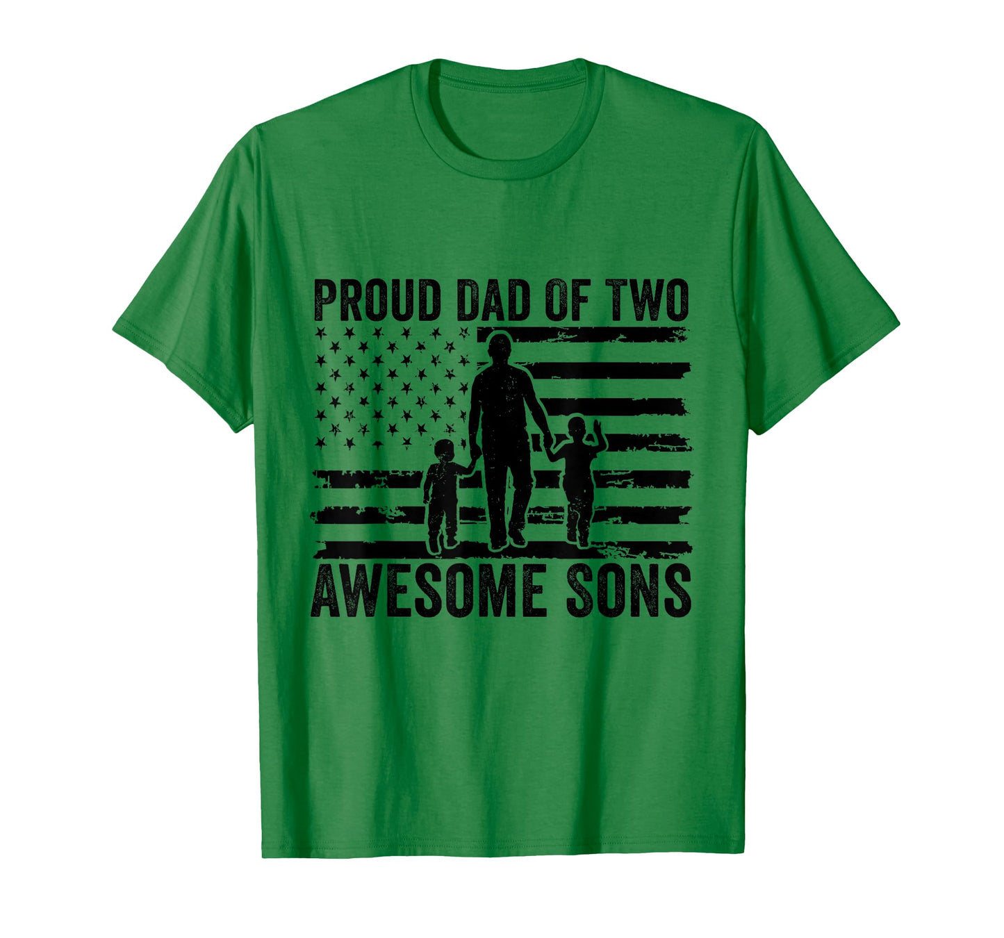 Proud Dad Of Two Awesome Sons Dad of 2 Two Boys Matching T-Shirt