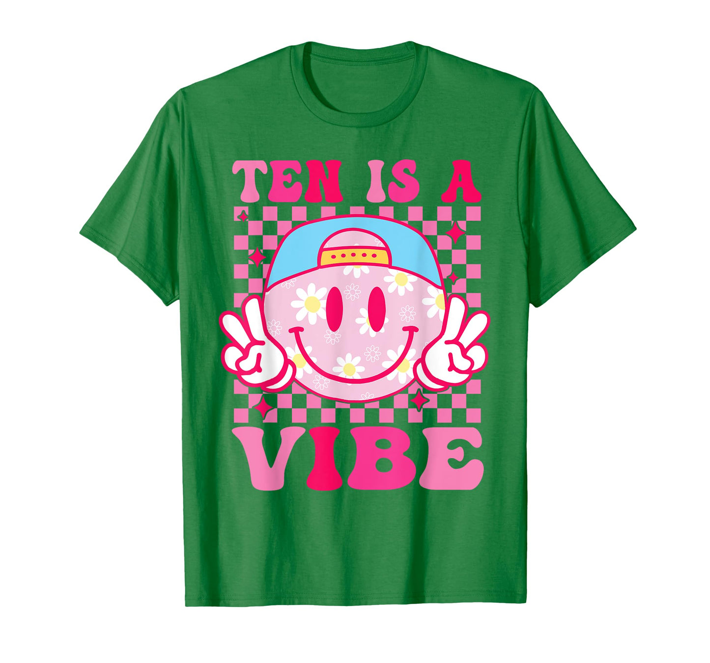 Ten is A Vibe Birthday 10 Year Old Girls 10th Birthday T-Shirt