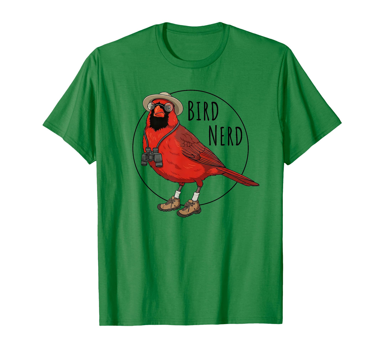 Red Cardinal Bird Nerd Funny Watching Birding Lover Watcher T-Shirt