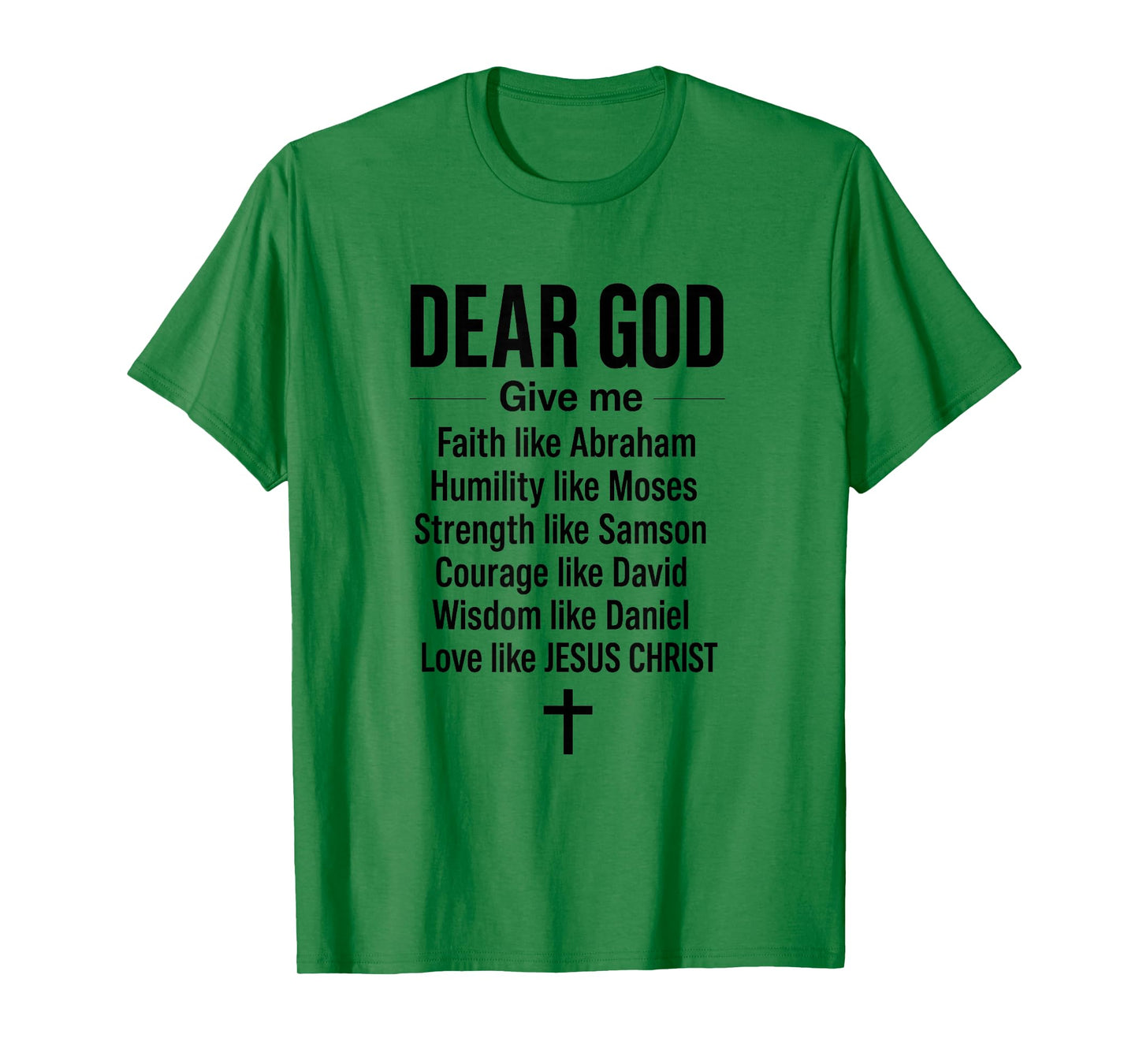 Faith Like Love Courage - Jesus Christian Prayer | Religious T-Shirt
