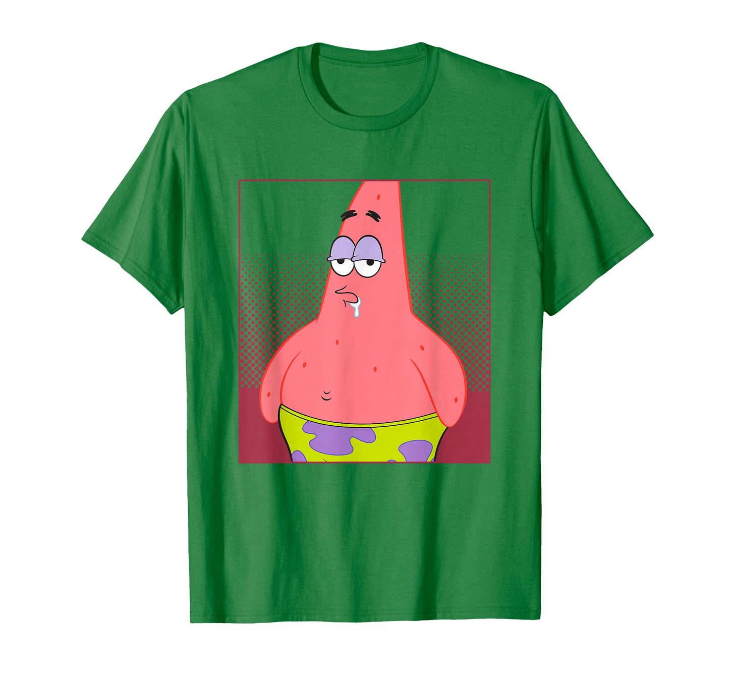 SpongeBob SquarePants Drooling Patrick Star Portrait T-Shirt