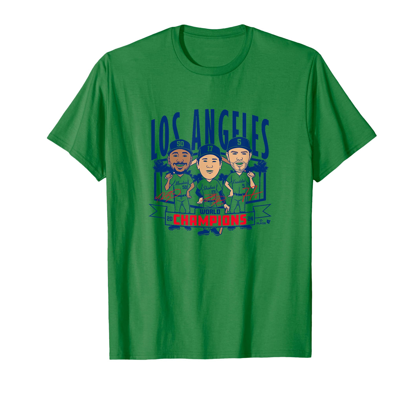 World Champions Caricatures - Los Angeles Baseball T-Shirt