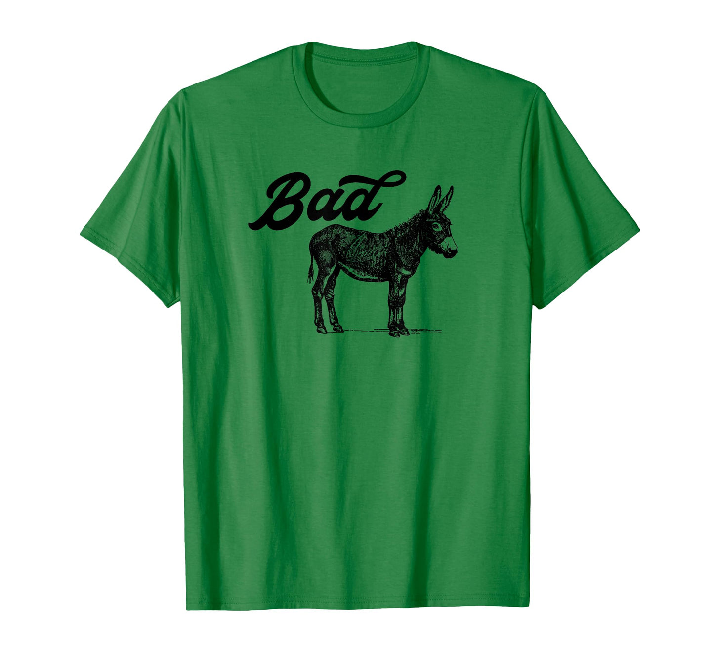 Bad Ass Vintage Distressed Retro Donkey Mule Burro T-Shirt