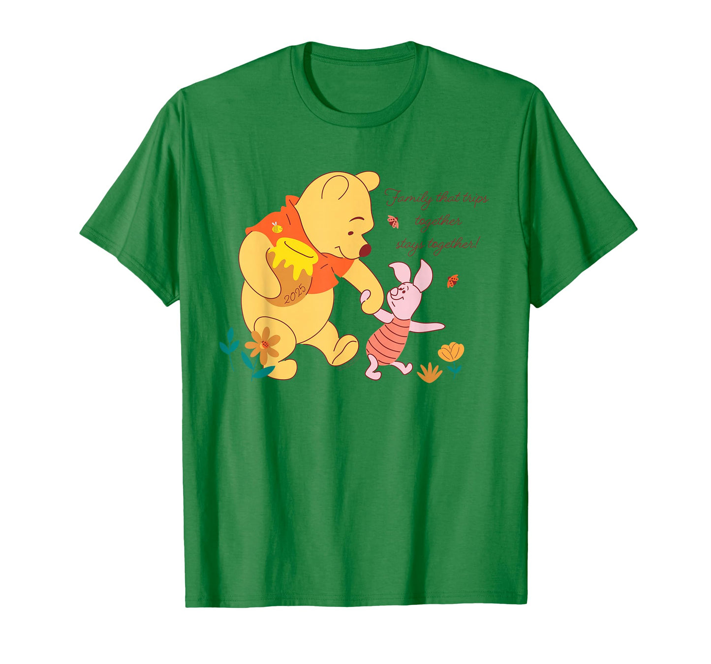 Disney Winnie the Pooh & Piglet Family Trip Vacation 2025 T-Shirt