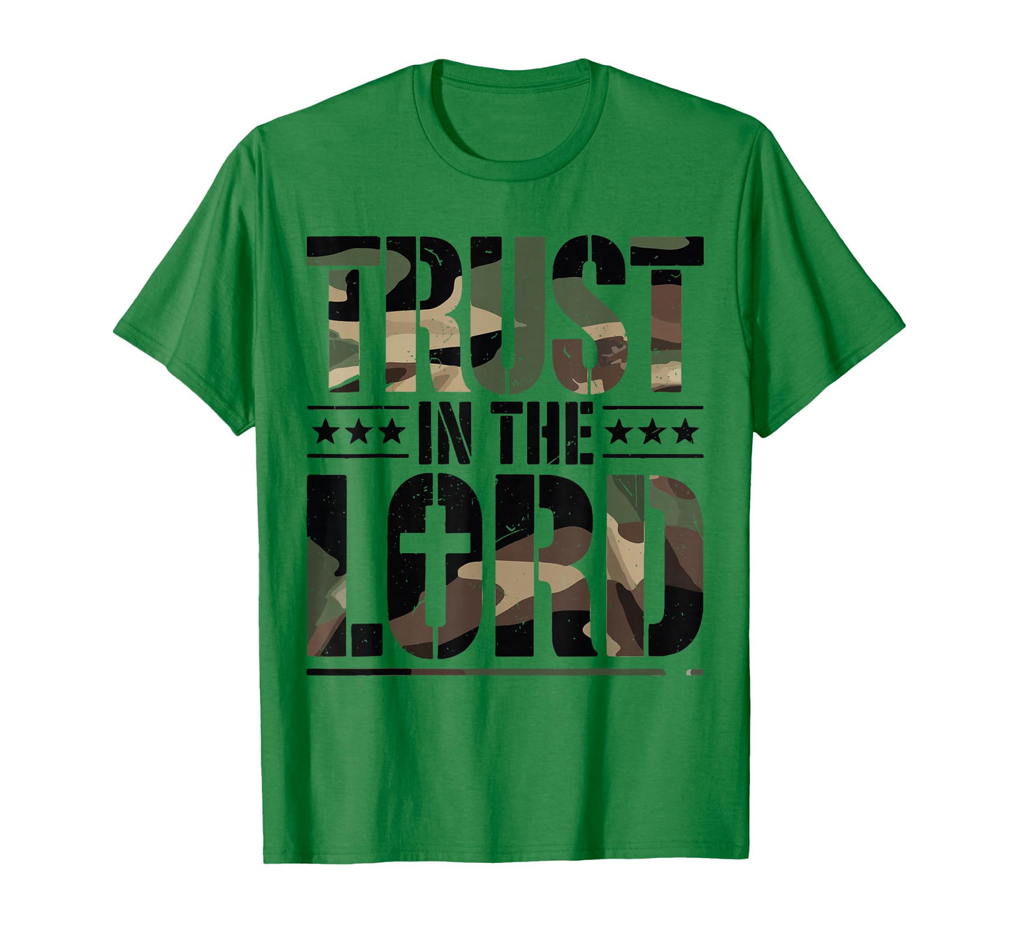 Camo Trust in The Lord Jesus Christ Christian Proverbs 3 5 T-Shirt