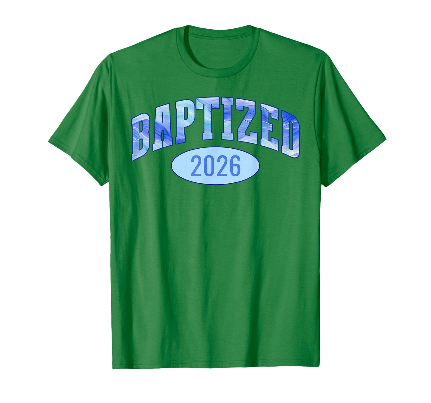 Baptized 2026 Sports Aesthetic Christian Baptism T-Shirt