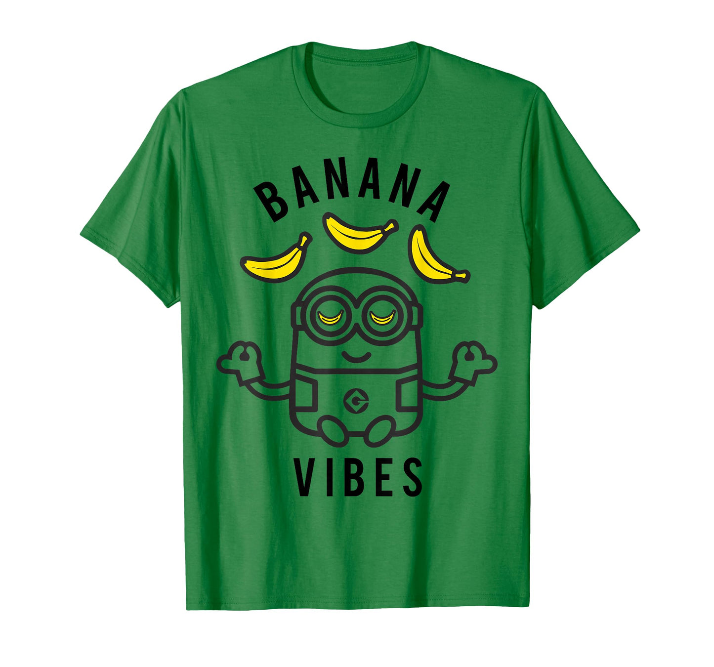 Despicable Me Minions Banana Vibes Meditation Minion Sketch T-Shirt