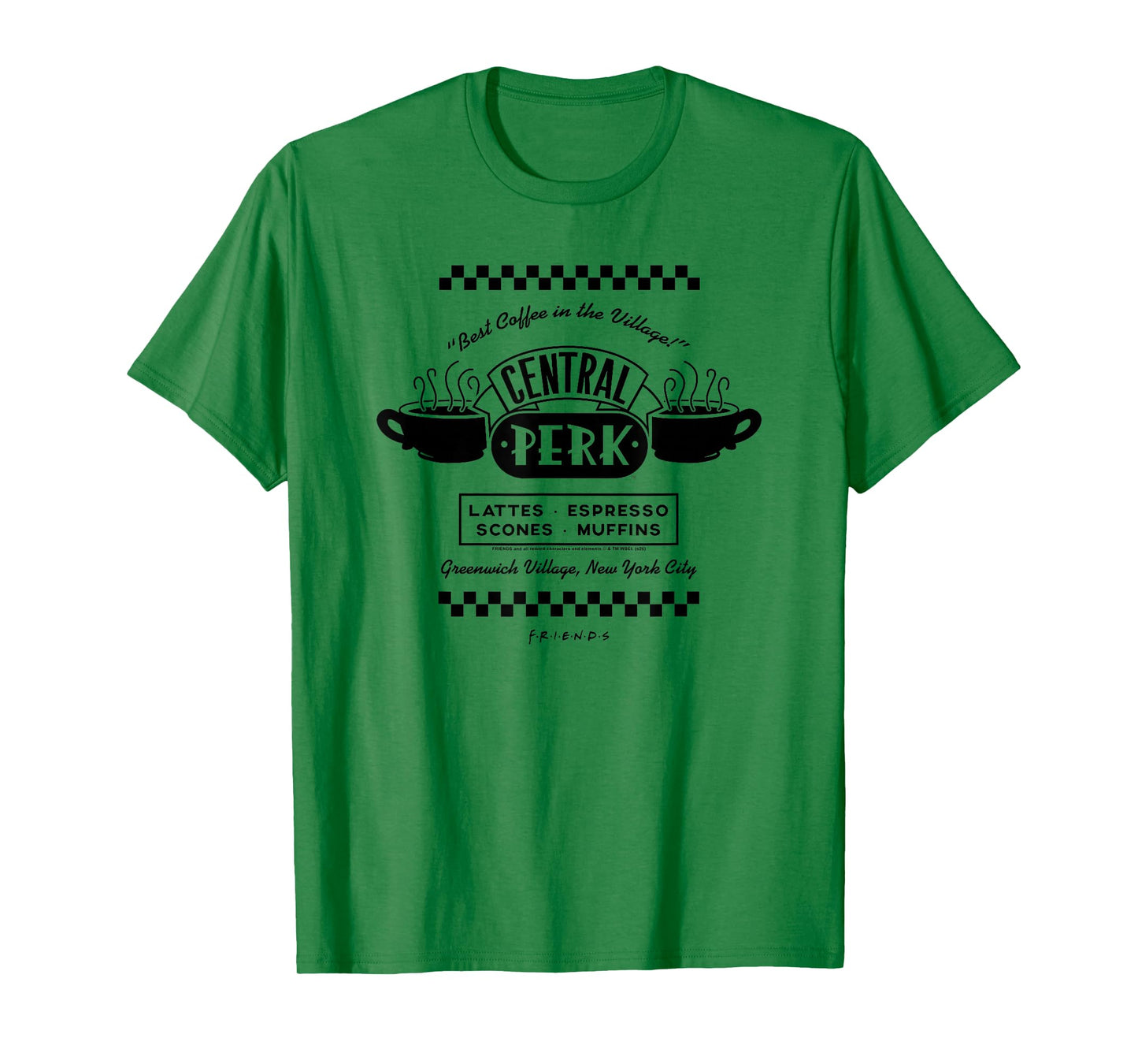 Friends Central Perk Coffee Shop Vintage Ad 90's TV Show T-Shirt