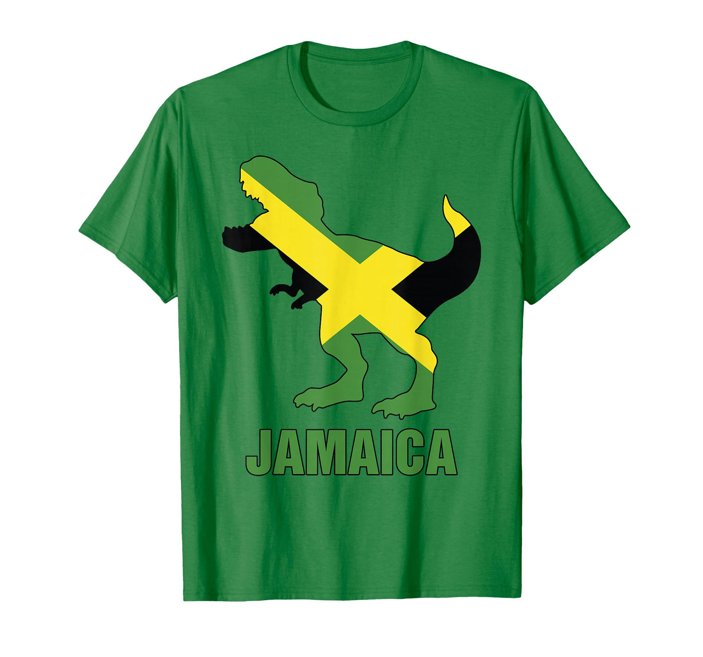 Jamaica-Shirt Boys T-Rex Jamaican Flag Toddler Kids T-Shirt