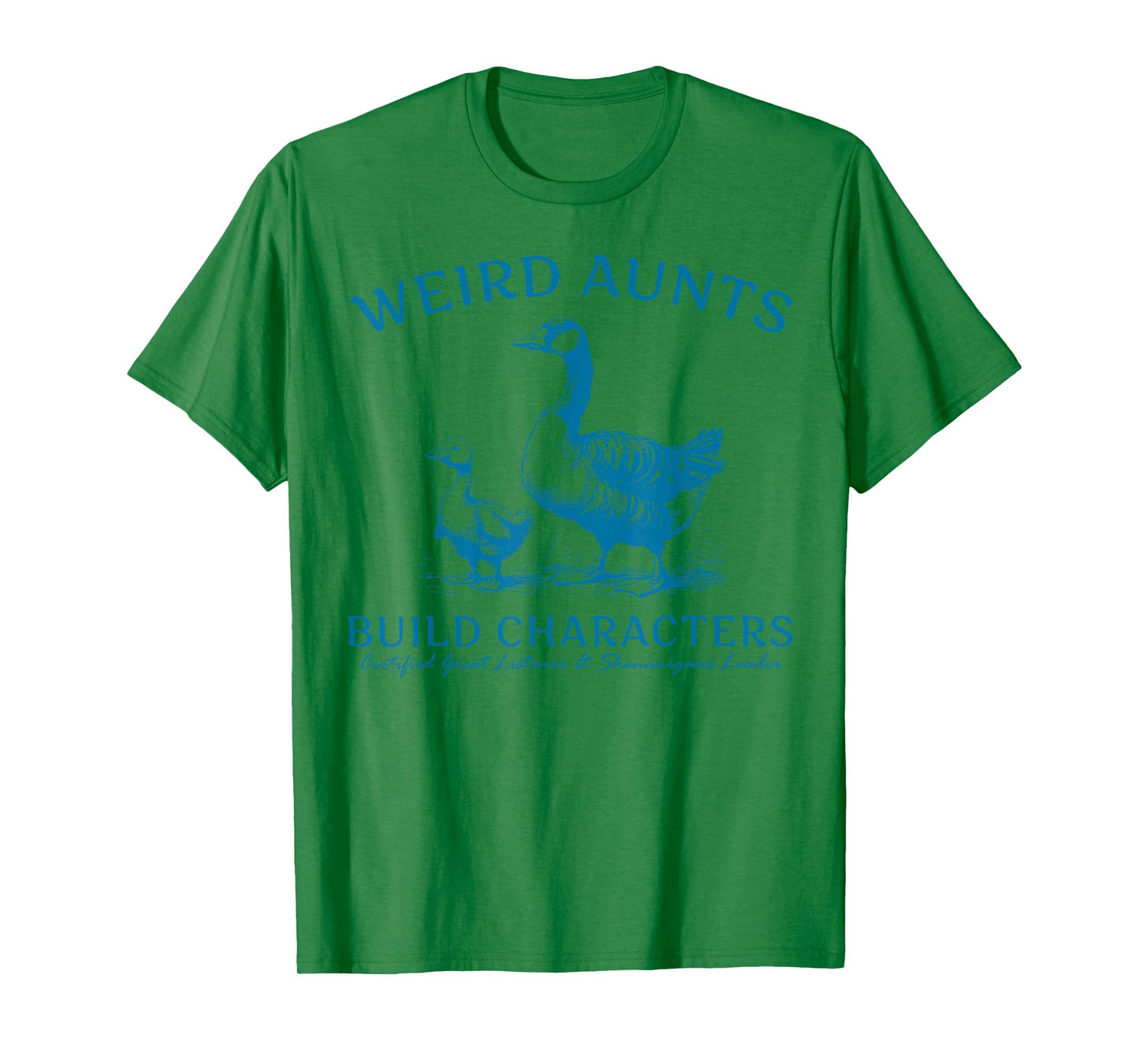 Retro Weird Aunt Builds Character Silly Goose Aunt Sayings T-Shirt