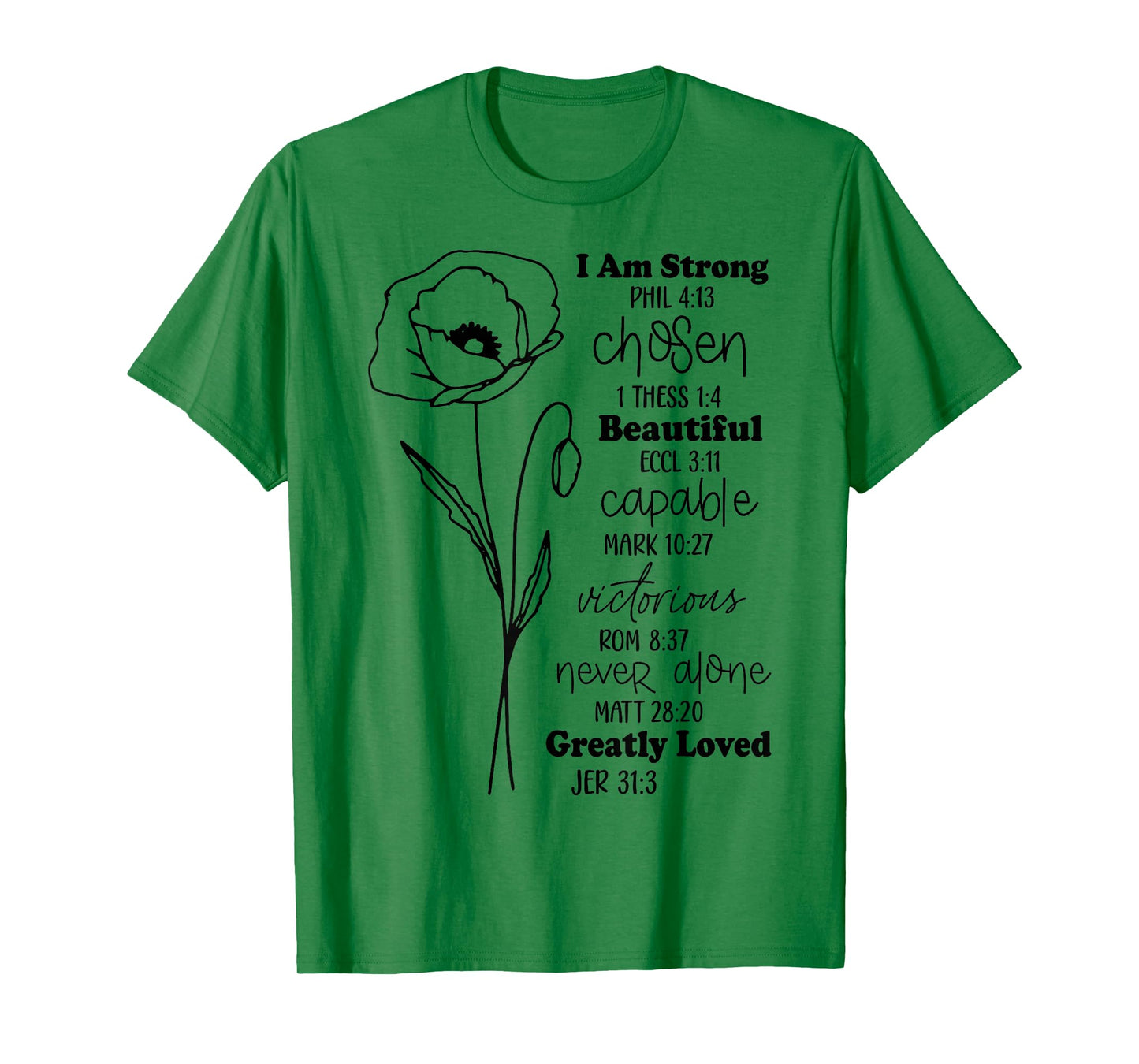 Chosen Wanted Cherished Christian Men Women Father Mother T-Shirt