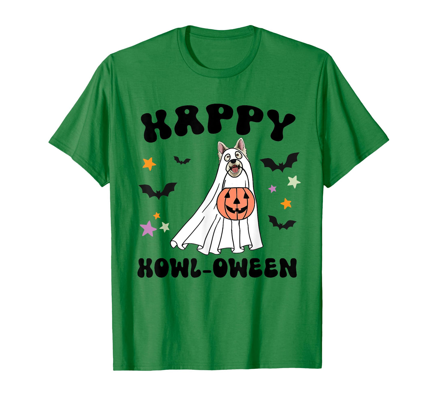 White German Shepherd Boo Dog Lover Costume Happy Halloween T-Shirt