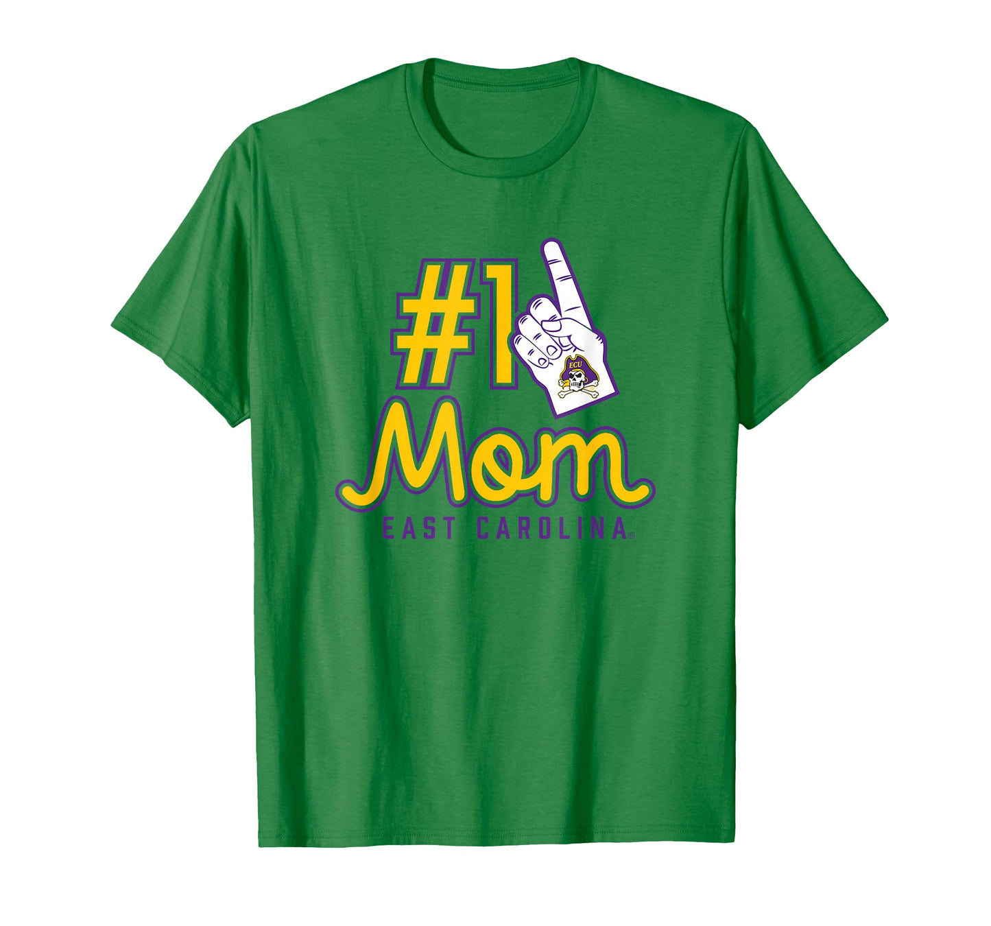 East Carolina University ECU Pirates #1 Mom T-Shirt
