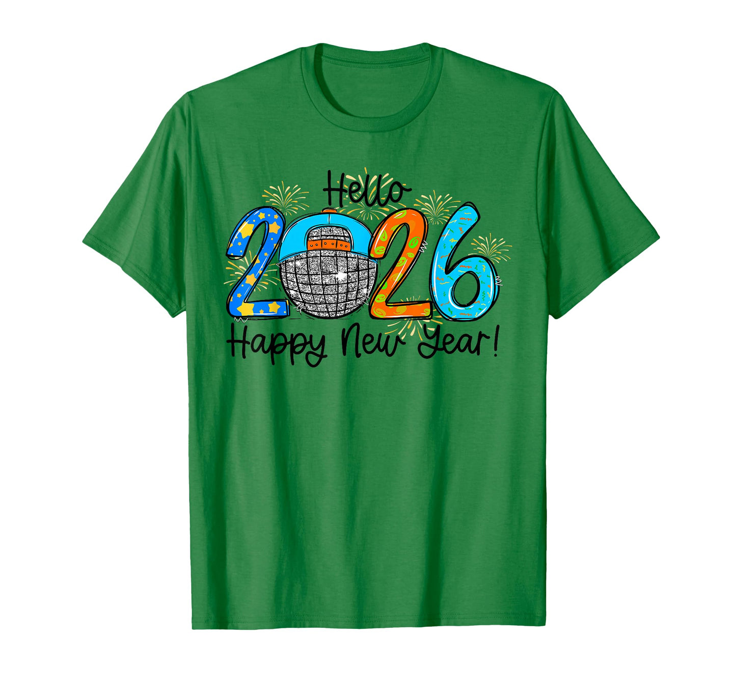 Hello 2026 Happy New Year Party Boys Kids Toddlers T-Shirt
