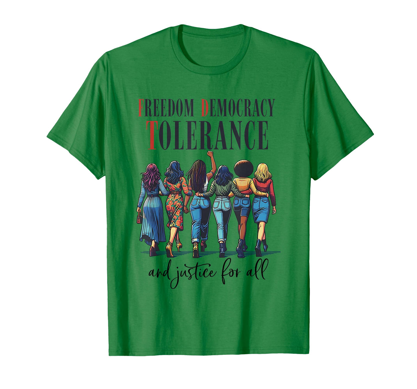 Freedom Democracy Tolerance 8647 Resist Trump Women Rights T-Shirt