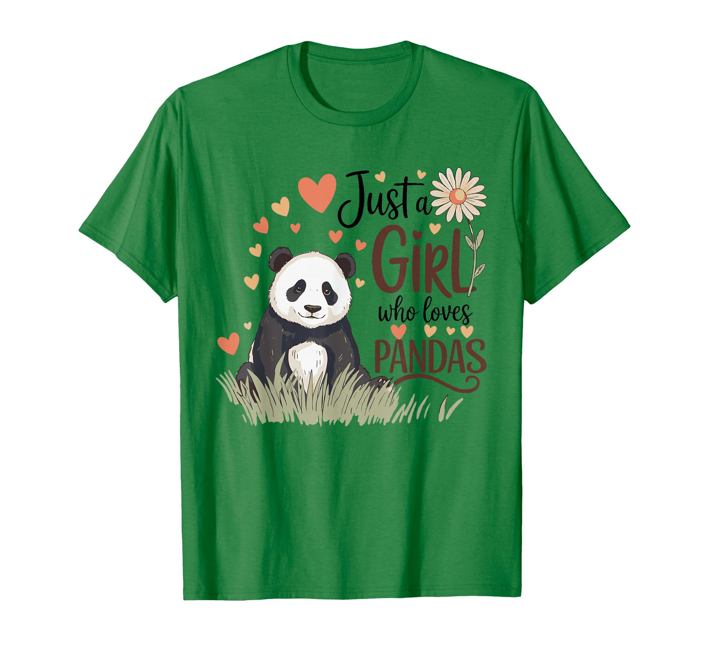 Just a Girl Who Loves Pandas Cute for Girls Women T-Shirt