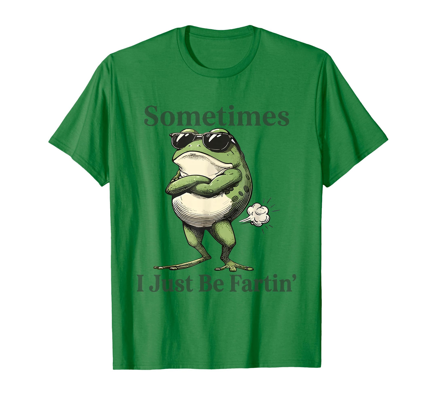 Sometimes I Just Be Fartin' Frog Humor Men Woman T-Shirt