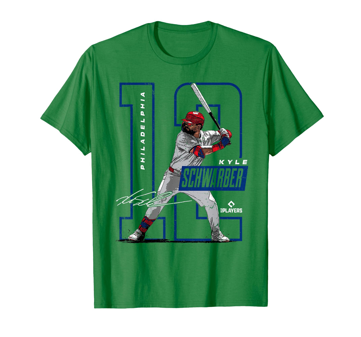 License Champs Kyle Schwarber | Philadelphia Baseball Players | MLBSWB3002 T-Shirt, Small, Red