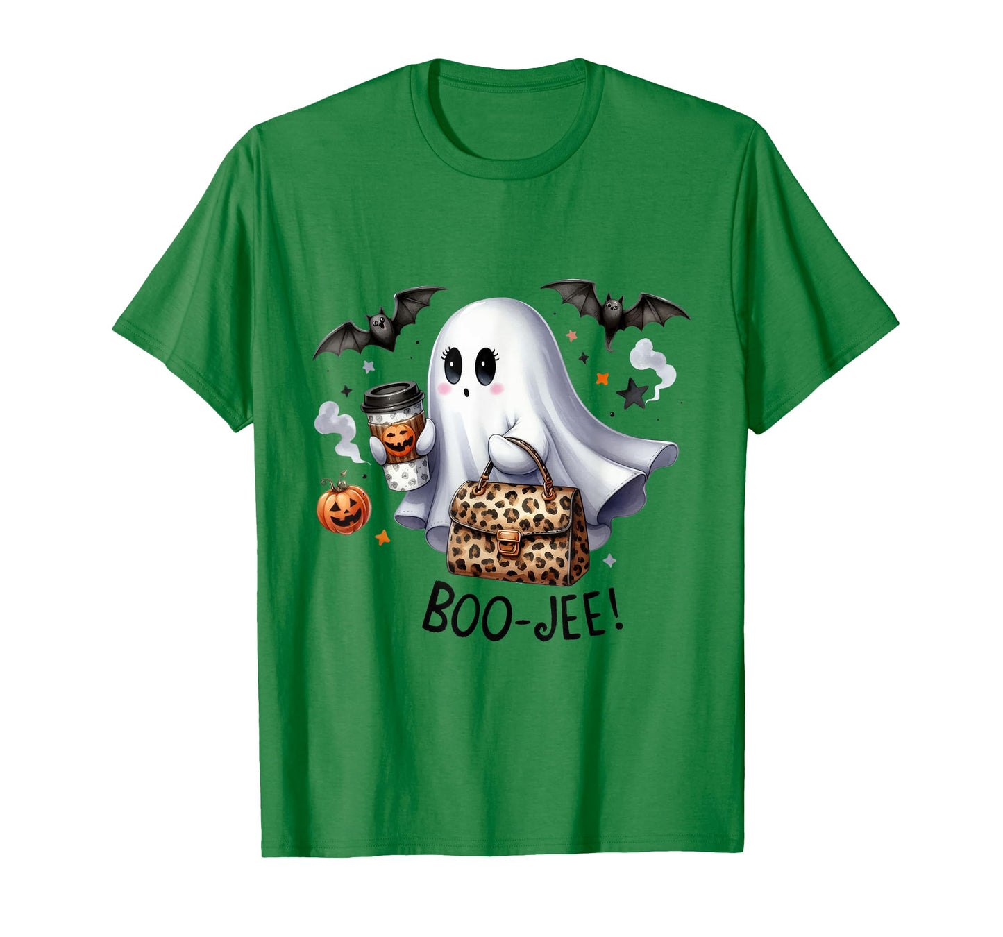 Boo Jee Halloween Ghost Party Costume Women Girl T-Shirt