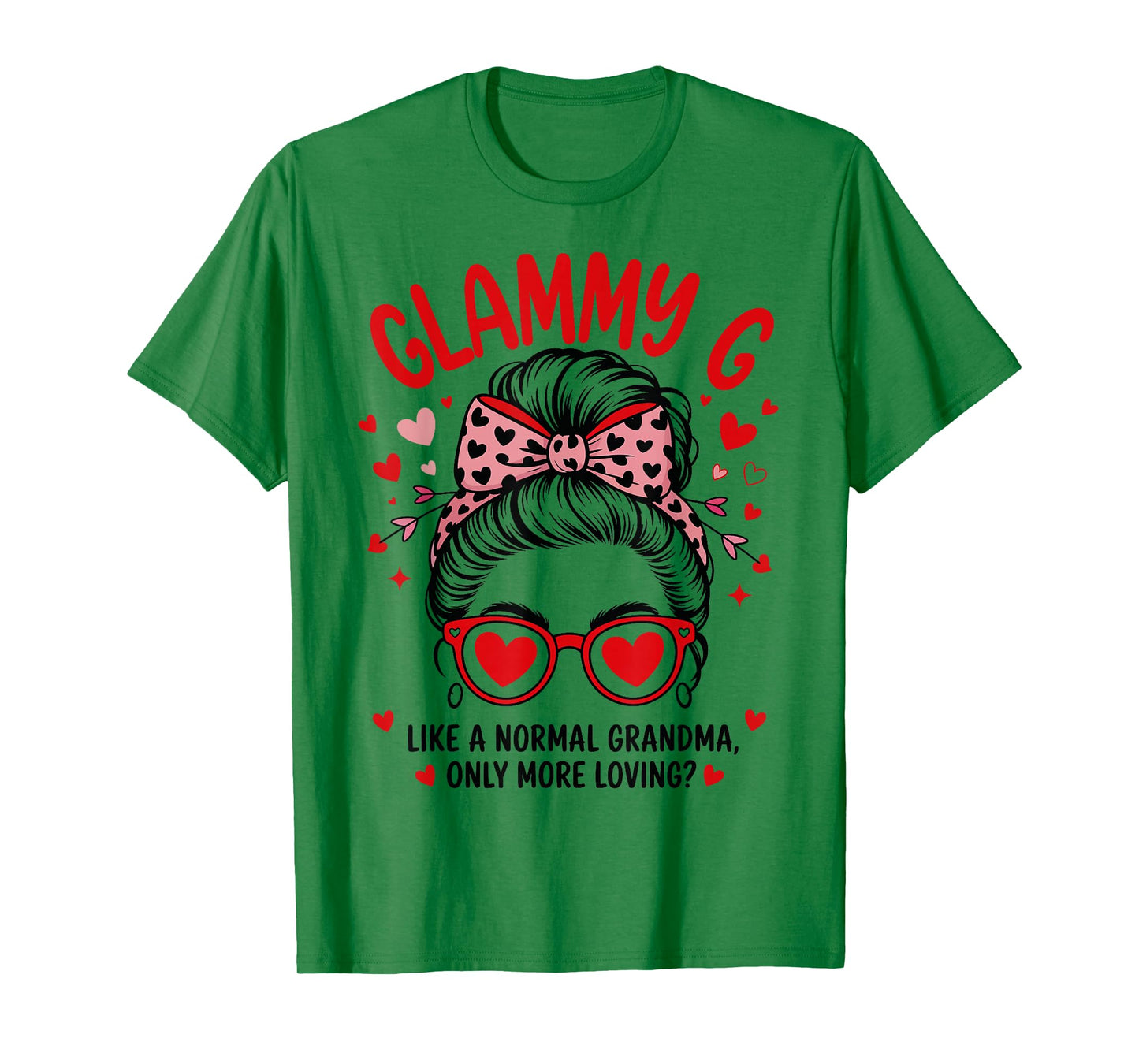 Glammy G Valentine Quote for Loving Grandma with Cute Bow T-Shirt