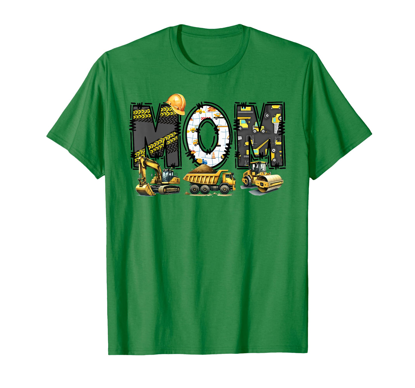Funny Mom Construction Excavator Kids Matching Family T-Shirt