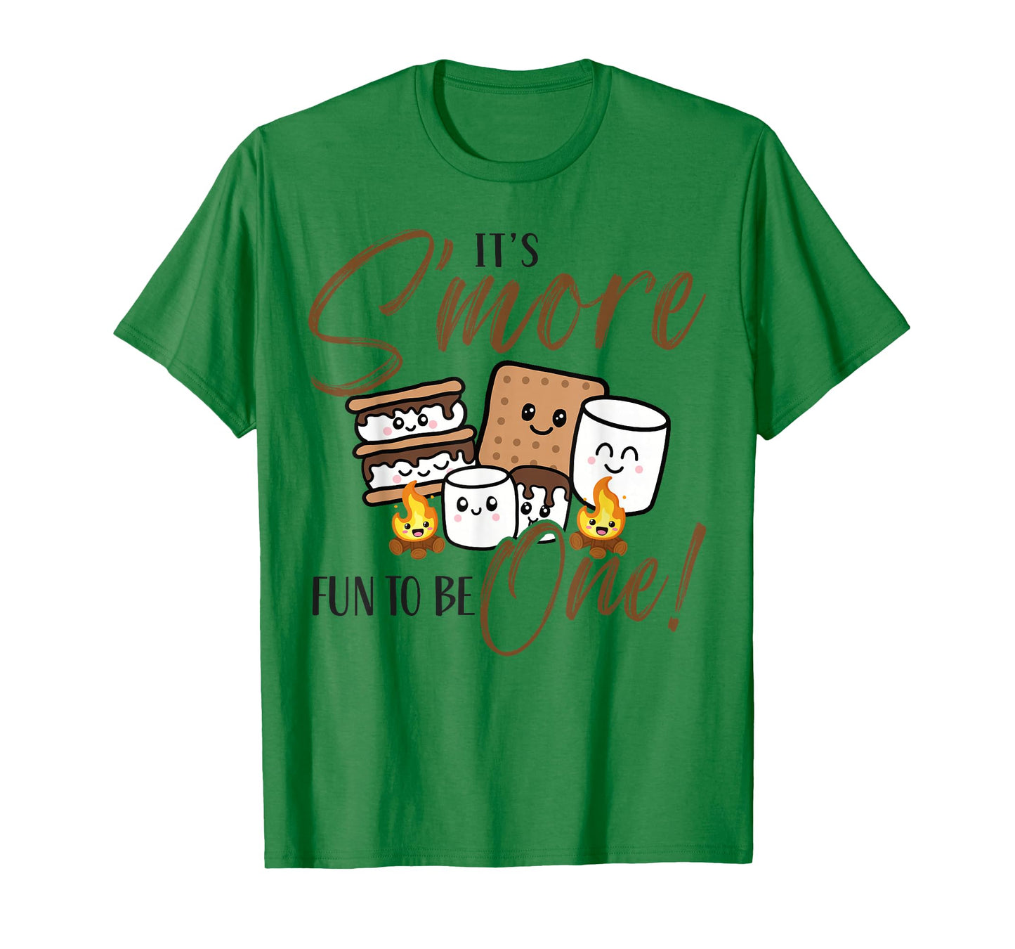 Birthday Campfire Marshmallow It's S'more Fun To Be 1st One T-Shirt