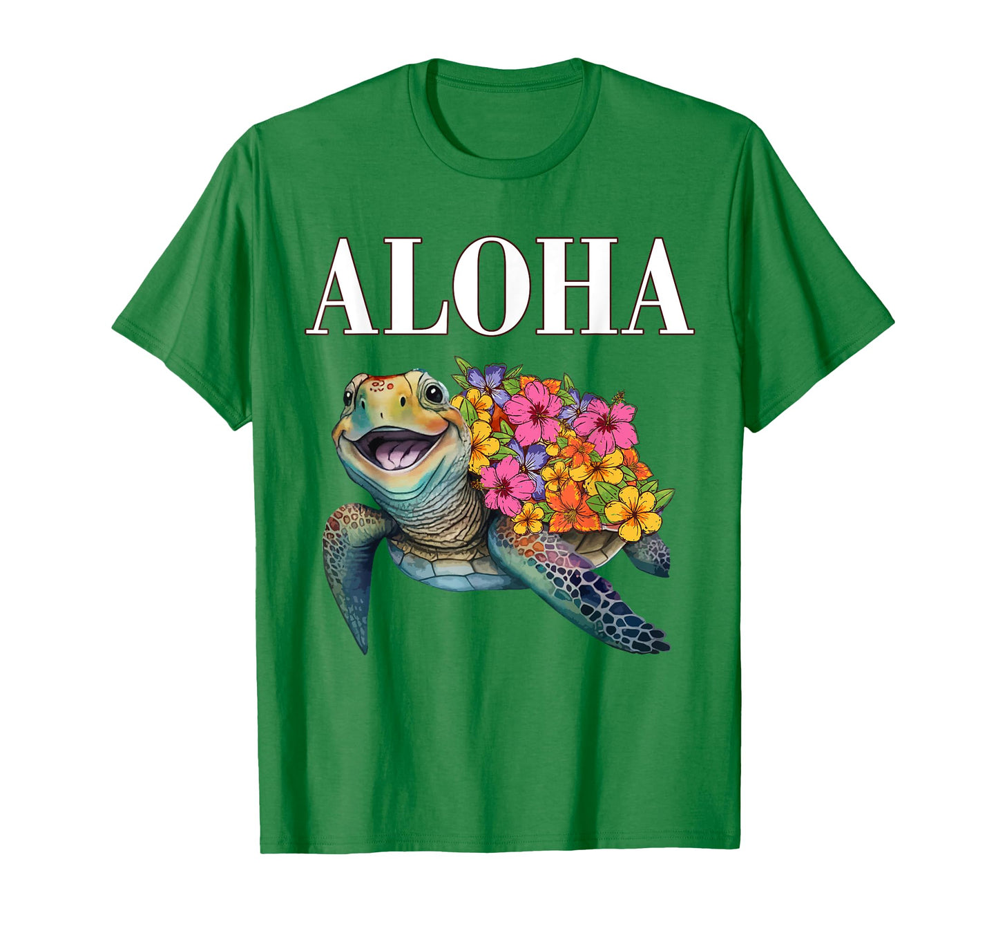 Aloha Hawaii Hawaiian-Shirt Turtle Hibiscus Kids Girl Women T-Shirt