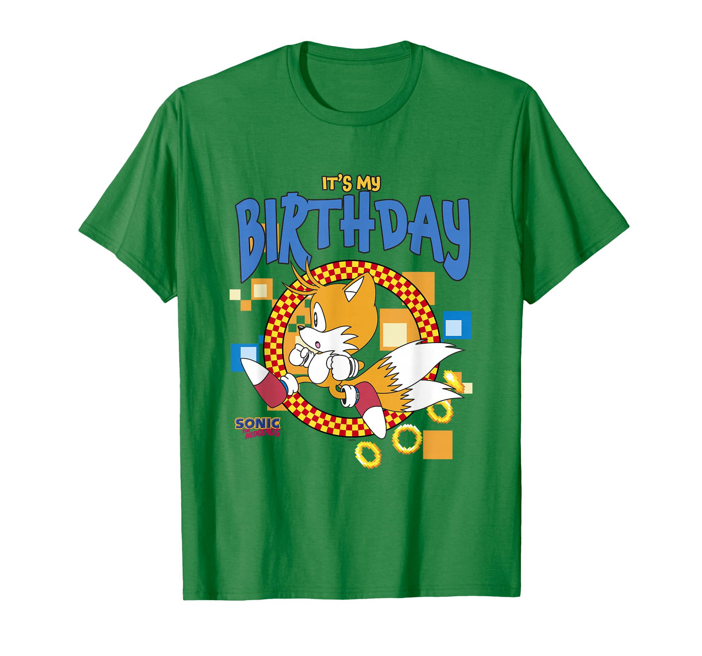 Sonic The Hedgehog Birthday It's My B-Day Tails T-Shirt
